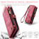 iPhone 12 / 12 Pro CaseMe-008 Detachable Multifunctional Wallet Leather Phone Case - Red
