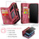 iPhone 12 / 12 Pro CaseMe-008 Detachable Multifunctional Wallet Leather Phone Case - Red