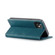iPhone 12 / 12 Pro CaseMe-013 Multifunctional Retro Frosted Horizontal Flip Leather Case with Card Slot & Holder & Wallet - Blue