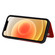 iPhone 12 / 12 Pro Cat Bee Embossing Pattern Shockproof Protective Case with Card Slots & Photo Frame - Red
