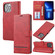iPhone 12 / 12 Pro Classic Wallet Flip Leather Phone Case - Red