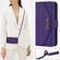 iPhone 12 / 12 Pro Cross Texture Lanyard Leather Phone Case - Purple