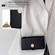 iPhone 12 / 12 Pro Crossbody Handle Cross Texture Leather Phone Case - Black