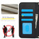 iPhone 12 / 12 Pro Crossbody Multifunction Rhombic Leather Phone Case - Black