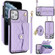 iPhone 12 / 12 Pro Crossbody Rhombic Horizontal Wallet Leather Phone Case - Purple