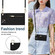 iPhone 12 / 12 Pro Cross-body Zipper Square TPU+PU Back Cover Case with Holder & Card Slots & Wallet & Strap - Black