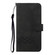 iPhone 12 / 12 Pro Cubic Skin Feel Flip Leather Phone Case - Black