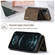 iPhone 12 / 12 Pro DG.MING M1 Series 3-Fold Multi Card Wallet + Magnetic Back Cover Shockproof Case with Holder Function - Coffee
