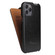 iPhone 12 / 12 Pro Fierre Shann Retro Oil Wax Texture Vertical Flip PU Leather Case - Black