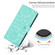 iPhone 12 / 12 Pro Floral Embossed Pattern Leather Phone Case - Light Green