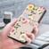 iPhone 12 / 12 Pro Fresh Painted Leather Phone Case - Colored Flowers