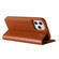 iPhone 12 / 12 Pro GEBEI PU+TPU Horizontal Flip Protective Case with Holder & Card Slots - Brown