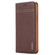 iPhone 12 / 12 Pro GEBEI Top-grain Leather Horizontal Flip Protective Case with Holder & Card Slots - Brown