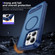 iPhone 12 / 12 Pro Guard MagSafe Holder Matte PC Hybrid TPU Phone Case - Royal Blue