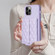 iPhone 12 / 12 Pro Horizontal Wallet Rhombic Leather Phone Case - Purple