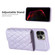 iPhone 12 / 12 Pro Horizontal Wallet Rhombic Leather Phone Case - Purple