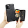 iPhone 12 / 12 Pro JEEHOOD Magnetic Zipper Horizontal Flip Leather Case with Holder & Card Slot & Wallet - Black