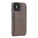 iPhone 12 / 12 Pro LC.IMEEKE Hon Ancient Series Horizontal Flip Leather Case with Holder & Card Slot - Coffee