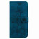iPhone 12 / 12 Pro Lily Embossed Leather Phone Case - Dark Blue