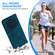 iPhone 12 / 12 Pro Lotus Embossed Leather Phone Case - Dark Blue