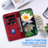 iPhone 12 / 12 Pro Lotus Embossed Leather Phone Case - Red