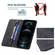 iPhone 12 / 12 Pro Magnetic RFID Blocking Anti-Theft Leather Case with Holder & Card Slots & Wallet - Black