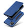 iPhone 12 / 12 Pro Magnetism Skin Feel Card Holder Leather Phone Case - blue