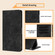 iPhone 12 / 12 Pro Mandala Embossed Retro Frosted Leather Phone Case - Black