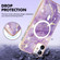 iPhone 12 / 12 Pro Marble Pattern Dual-side IMD Magsafe TPU Phone Case - Purple 002