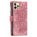 iPhone 12 / 12 Pro Multi-Card Totem Zipper Leather Phone Case - Pink