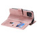 iPhone 12 / 12 Pro Multifunctional Magnetic Copper Buckle Horizontal Flip Solid Color Leather Case with 10 Card Slots & Wallet & Holder & Photo Frame - Rose Gold