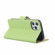 iPhone 12 / 12 Pro Plain Texture Cowhide Leather Horizontal Flip Case with Magnetic Clasp & Holder & Card Slots & Wallet - Green