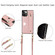 iPhone 12 / 12 Pro PU+TPU Shockproof Protective Case with Crossbody Lanyard & Holder & Card Slot & Wrist Strap - Purple