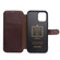 iPhone 12 / 12 Pro QIALINO Business Magnetic Horizontal Flip Leather Case with Card Slots & Wallet - Dark Brown