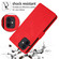 iPhone 12 / 12 Pro Retro Magnetic Closing Clasp Horizontal Flip Leather Case with Holder & Card Slots & Photo Frame & Wallet - Red