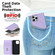 iPhone 12 / 12 Pro Rhombic MagSafe RFID Anti-Theft Wallet Leather Phone Case - Purple