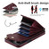 iPhone 12 / 12 Pro Rhombic Texture Card Bag Phone Case with Long Lanyard - Wine Red