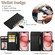 iPhone 12 / 12 Pro Rhombic Zipper Wallet Leather Phone Case - Black