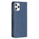iPhone 12 / 12 Pro Rhombus Texture Horizontal Flip Magnetic Leather Case with Holder & Card Slots - Blue