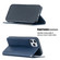 iPhone 12 / 12 Pro Rhombus Texture Horizontal Flip Magnetic Leather Case with Holder & Card Slots - Blue