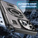 iPhone 12 / 12 Pro Ring Holder Carbon Fiber PC Hybrid TPU Phone Case - Grey