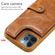 iPhone 12 / 12 Pro Shockproof Horizontal Flip Protective Case with Holder & Card Slots & Wallet & Photo Frame & Short Lanyard - Red