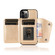 iPhone 12 / 12 Pro Shockproof PU + TPU Leather Case with Card Slots & Holder & Photo Frame & Wallet & Lanyard - Gold