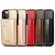 iPhone 12 / 12 Pro Shockproof PU + TPU Leather Case with Card Slots & Holder & Photo Frame & Wallet & Lanyard - Gold