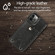 iPhone 12 / 12 Pro Shockproof PU Leather + TPU Protective Case with Card Slot & Lanyard - Black