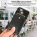 iPhone 12 / 12 Pro Shockproof PU Leather + TPU Protective Case with Card Slot & Lanyard - Black