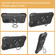 iPhone 12 / 12 Pro Shockproof Silicone + PC Protective Case with Dual-Ring Holder - Black