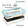iPhone 12 / 12 Pro Shockproof Silicone + PC Protective Case with Dual-Ring Holder - Ice Blue