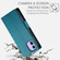 iPhone 12 / 12 Pro Side Buckle Magnetic Frosted Leather Phone Case - Blue