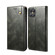 iPhone 12 / 12 Pro Simple Wax Crazy Horse Texture Horizontal Flip Leather Case with Card Slots & Wallet - Dark Green